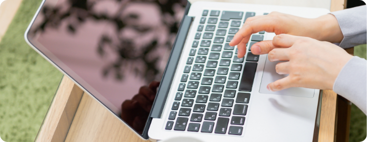 パソコンを入力