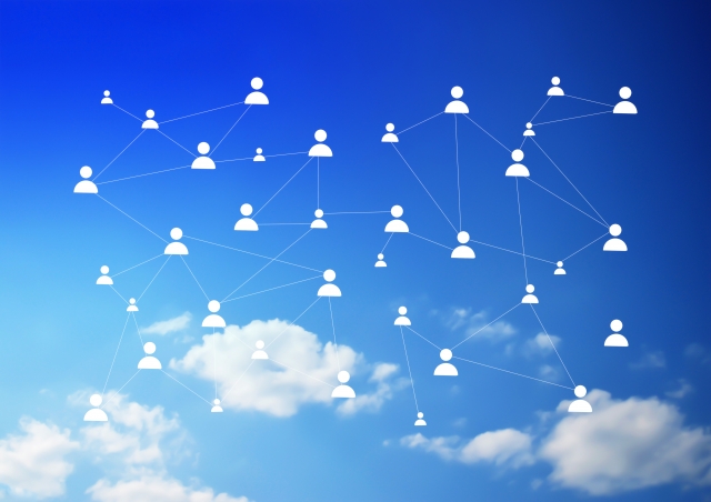 線でつながった人物アイコン